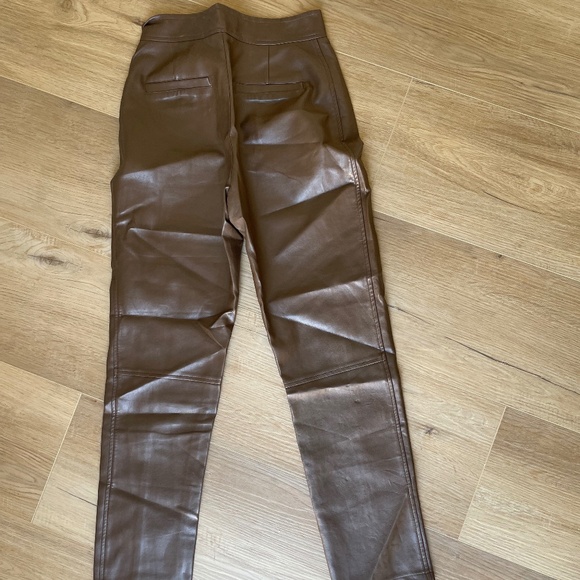 Forever 21 brown leather pants - Picture 3 of 3